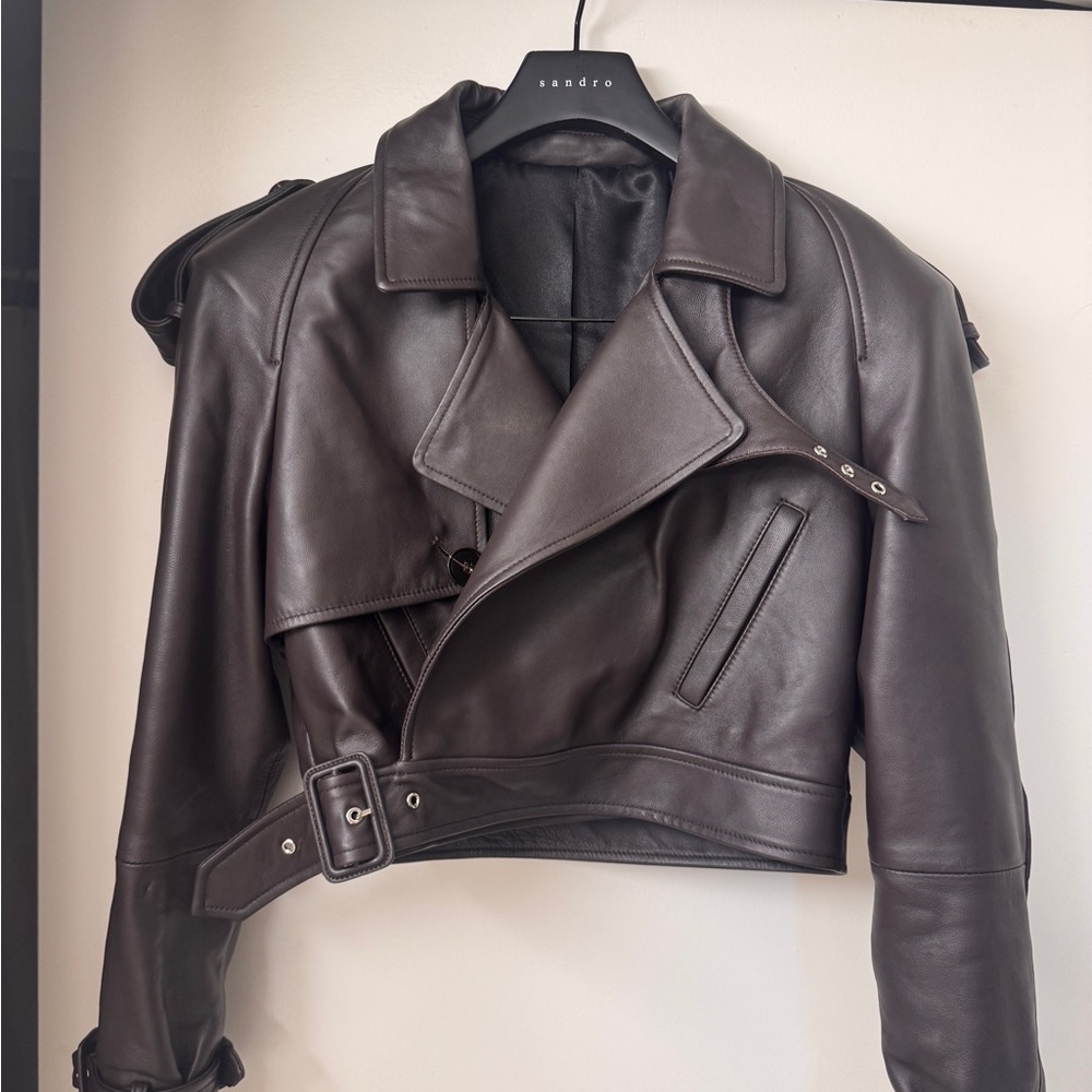 Oversized Leather Jacket - image 4
